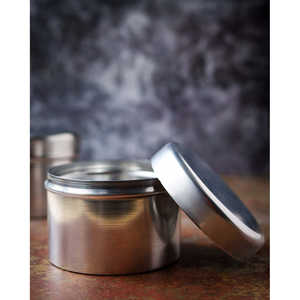 Daniele F. Set of Two <b>Large</b> Aluminum <b>Storage</b> Bottles & <b>Jars</b> - Product Image 2