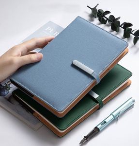 Customizable Digital Printing Thermal Binding Leather A5 <b>Diary</b> <b>Notebook</b> with Custom Logo Option-Red/Black/Blue 80 Sheets - Product Image 1