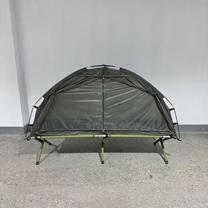 Portable Camping Cot Rainproof Moisture Proof Outdoor <b>Single</b> <b>Tent</b> Fishing Trip Army Green 1500mm Waterproof Four Seasons - Product Image 4