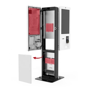 Thức ăn nhanh đặt hàng máy 27 inch Màn hình Kép màn hình cảm ứng tự thanh toán <span class=keywords><strong>kiosk</strong></span> - Product Image 6