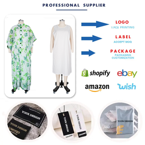 Vestidos Africanos Plus Size para Mulheres, Casuais e Elegantes, com Mangas em Forma de Morcego, Impressão Digital em Chiffon + Conjunto de Vestido Interno para Igreja - Product Image 3