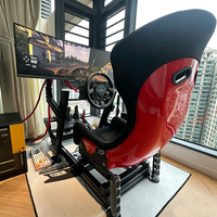 Siège de course LK ESports Gaming, style GT, dossier haut, pour simulateur de conduite, avec rail de glissement à double verrouillage