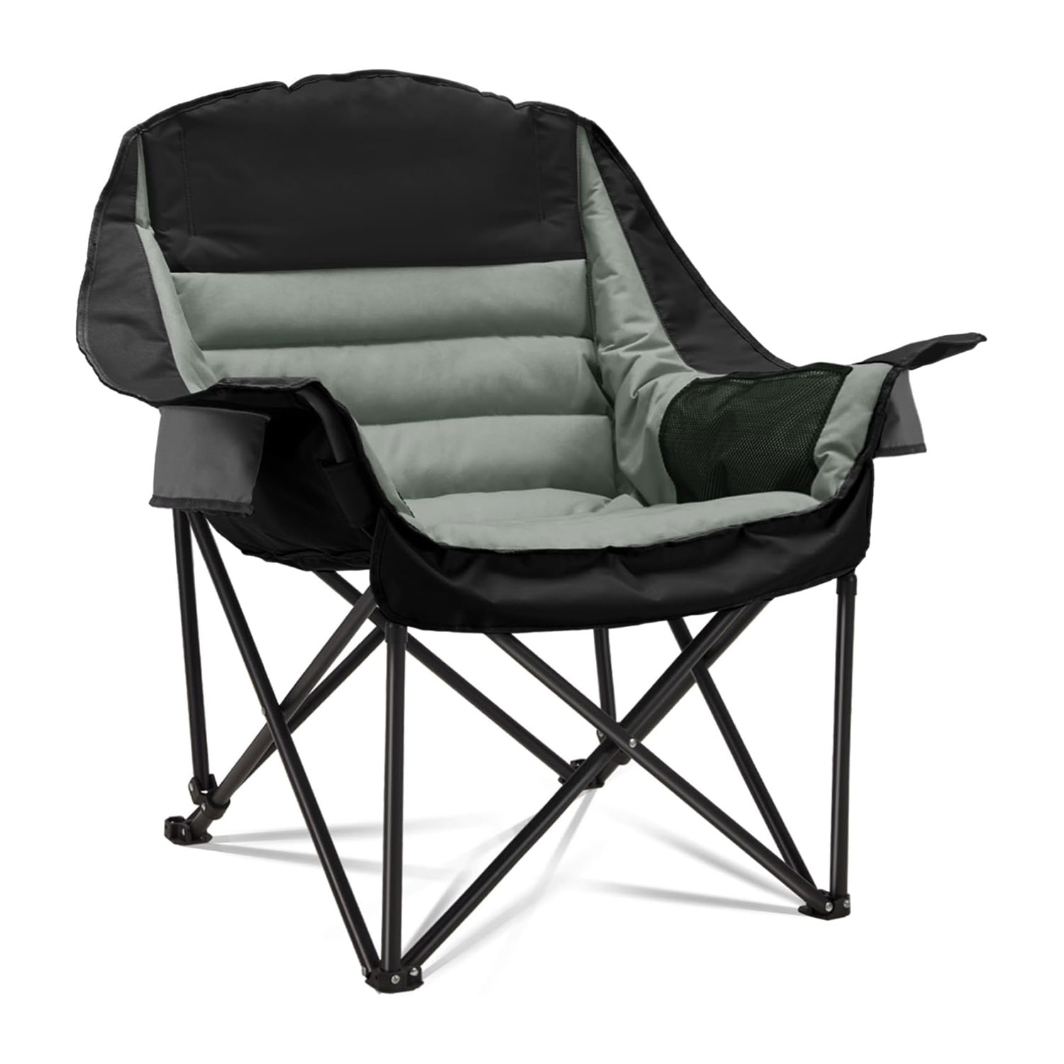 FAIR WIND Oversized Fully Padded Camping Chair For Heavy People With