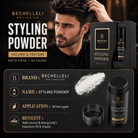 Kit Produk Penataan Rambut Label Pribadi, Bedak Volume Rambut Tekstur, Bedak Akar Matte Finish, Bedak Penataan Matte Volumizing MOQ