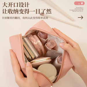Bolsa de Cosméticos Beenlove de Gran Capacidad, Estuche de Maquillaje Portátil de Viaje, Rosa, Azul, Marrón, Negro, Origen Yiwu RH2548 - Product Image 4