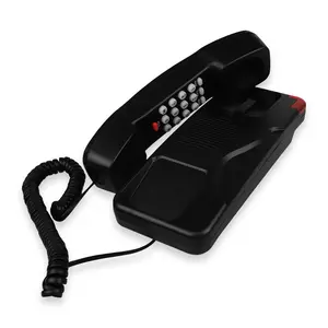 Telefono con filo a parete con pulsante ovale chiaro suono di qualità telefono fisso per Hotel casa camera da letto
