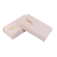 Boîte-cadeau d'emballage de bijoux de fleur de savon magnétique rose de logo personnalisé pour la Saint-Valentin fête des mères avec insertion de mousse de velours
