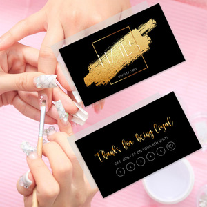 High Quality Unique Positive Gift Card Gold Foil Shopping Card Design Folding Cardboard Art Paper Custom Logo Gift Card