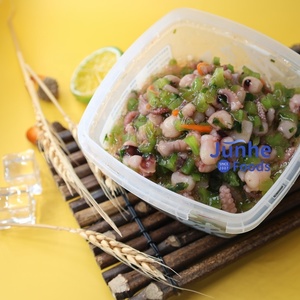 Pulpo cocinado instantáneo con sabor japonés Listo para comer Ensalada congelada Topping Sushi Sabor a mostaza dulce Bolsa empaquetada Directo a China - Product Image 5