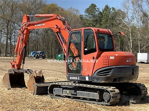 Excavadora Japonesa de Segunda Mano de Alta Calidad KUBOTA KX080-30, Excavadora de Orugas con Empujador de Correa KUBOTA - Product Image 5