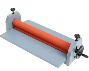 수동 라미네이팅 기계 750mm 비닐 콜드 라미네이터 기계 유리판 사진