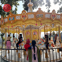 Carrousel enfant de luxe 12 places petit carrousel à vendre carrousel pivotant pour aire de jeux pour enfants