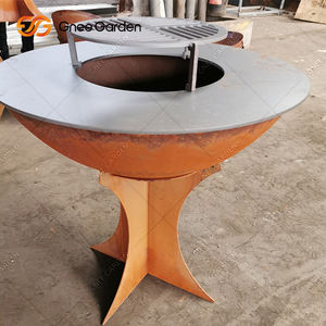 Parrilla de barbacoa de acero Corten de grado comercial para patio trasero y eventos - Product Image 4