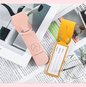 ป้ายติดกระเป๋าเดินทางหนัง PU สีสันสดใส ดีไซน์สร้างสรรค์  แบบใหม่  ใช้งานได้หลากหลาย  สำหรับติดบัตรขึ้นเครื่องบิน  ป้ายติดกระเป๋าเดินทาง  พร้อมช่องใส่ตัวอักษร - Product Image 4