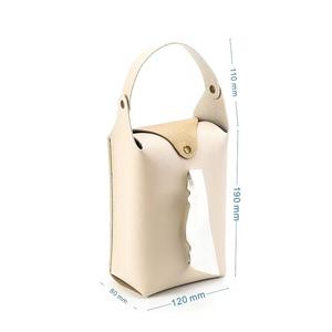Boîte à mouchoirs en cuir de voiture, porte-mouchoirs en cuir, sac en papier, Logo personnalisé, Rectangle classique, couleur personnalisée - Product Image 1