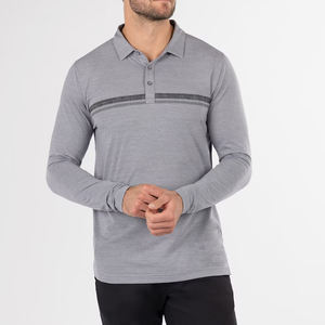 Personalizada UV Hombres Transpirable Golf Gimnasio Deporte Poliéster Spandex Manga Larga Golf Camisetas - Product Image 1