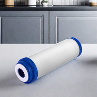 Cartouche filtrante cylindrique en charbon actif granulaire UDF de 10 pouces pour système d'osmose inverse, usage domestique et hôtelier, écologique