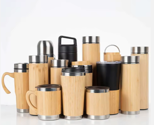 Bouteille d'eau en bambou écologique à prix abordable, style classique de haute qualité pour le camping et l'école - Product Image 6