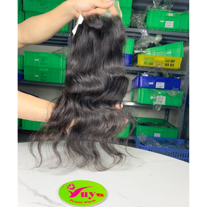 Cabello Humano Ondulado Natural de 16 Pulgadas con Cierre HD 5x5, Cabello de un Solo Donante con Encaje HD Suizo, Color Natural, Venta al por Mayor - Product Image 1