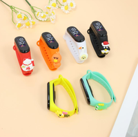 Jam Tangan LED Oval Kartun Hewan Baru Grosir Produsen 2026, Layar Sentuh Bercahaya, untuk Anak Laki-laki dan Perempuan