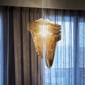 <span class=keywords><strong>Lampadario</strong></span> LED in acrilico lungo e medio, stile europeo di lusso creativo, per villa, scala e soggiorno - Collezione Italy <span class=keywords><strong>Slamp</strong></span> ARIA - Product Image 4