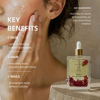 100% Minyak Bunga Mawar Damask Alami Murni Ramah Kulit Melembapkan Menutrisi Aromaterapi Perawatan Kulit Grosir 50ml
