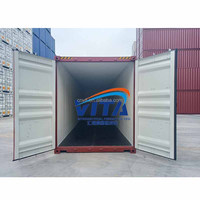 Conteneur de transport maritime de marchandises sèches en acier Corten 20GP d'occasion certifié ISO