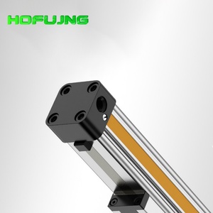 Cilindro sin vástago Parker OSP Serie 25-80 de doble efecto, de aluminio, con amortiguación ajustable, conexión de aire roscada y núcleo de pistón - Product Image 2