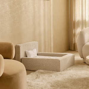 Cama Ortopédica de Lujo para Perros, Diseño de Espuma Viscoelástica de Alta Densidad, Cómodo Reposacabezas, Cama Grande Tipo Malvavisco para Perros - Product Image 4