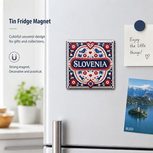 Imán de Metal Personalizado con Diseño Art Deco, Recuerdo Publicitario, Imán Decorativo para Refrigerador - Product Image 1