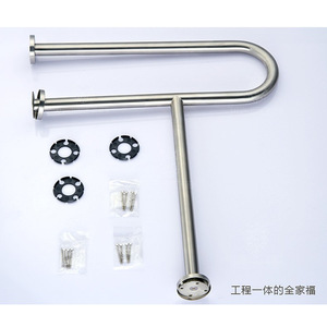 ราวจับสแตนเลส 600 มม. รูปตัวยู กันลื่น เพื่อความปลอดภัยในห้องน้ำ - Product Image 3