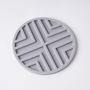 Sous-verre multifonctionnel personnalisé en silicone, support pour boissons chaudes, isolant antidérapant, tapis de table à manger - Product Image 6
