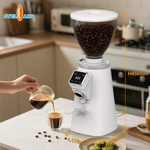 Professional Touch Screen Stainless Steel 11 Speed Adjustable Coffee 800g Capacity 64mm Burr Household Use Gml1005 Coffee Bean - Product Image 1