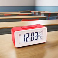 Jam Elektronik Mini Sederhana Baru untuk Anak-anak dan Pelajar, Jam Alarm di Samping Tempat Tidur, Jam Pintar Kompak dan Modis