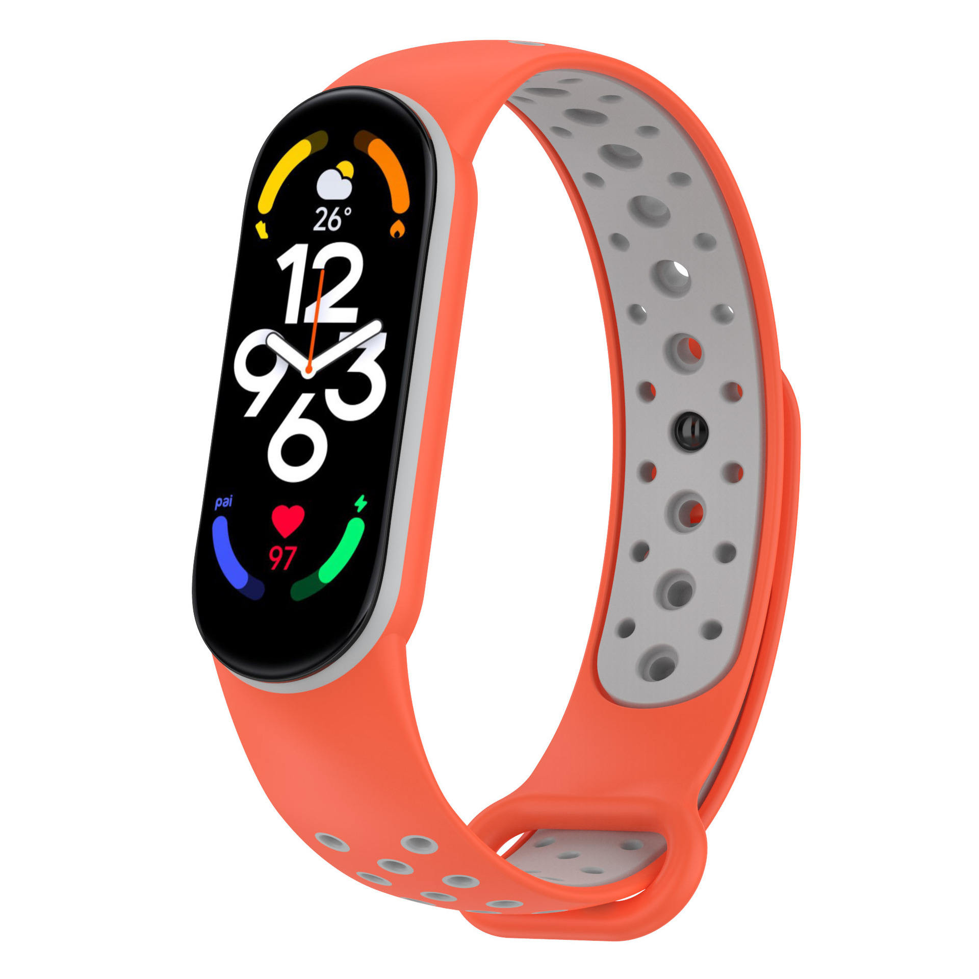 Medio paquete/gris anaranjado