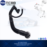 Tuyau d'échappement TCRB 94810724560 pour Porsche Cayenne (92A) 2011-2017