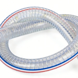 Tuyau flexible en <span class=keywords><strong>PVC</strong></span> avec armature en acier, transparent, pour aspiration et refoulement d'air, d'eau et de liquides - Product Image 4