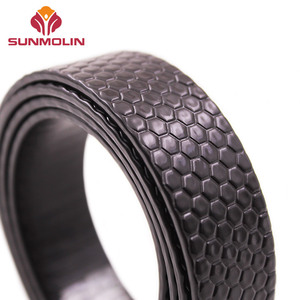 Personalizado 25mm de ancho marrón brillante fuerte rejilla en relieve TPU <span class=keywords><strong>PVC</strong></span> plástico recubierto correas personalizables - Product Image 1