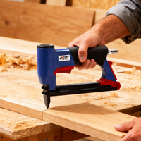 Pistolet agrafeur pneumatique ASCOTT 22GA à bec long pour agrafes fines, en aluminium, pour le travail du bois, la décoration de meubles et de palettes, OEM