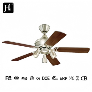 Ventilateur de plafond décoratif moderne pour salon, éclairage, 6 vitesses, télécommande, ventilateur de plafond intelligent - Product Image 6