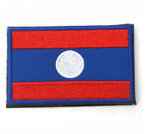Drapeau malaisien <span class=keywords><strong>rouge</strong></span> (bord <span class=keywords><strong>noir</strong></span>) en gros Asie drapeau National Stock Badge brodé Velcro brassard tissu impression numérique Stock - Product Image 3