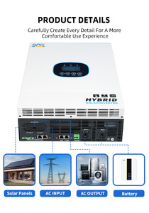 Chargeur d'onduleur hybride haute fréquence 6,2 kW 48V 220V 120A | Réseau/hors réseau | Support parallèle et triphasé avec fonction BMS RS485 - Product Image 3