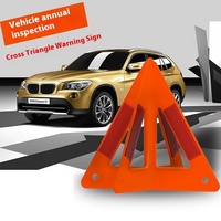 Triangle d'avertissement de voiture réfléchissant pliable de trousse à outils d'urgence d'approvisionnement direct d'usine pour la sécurité du coffre de véhicule