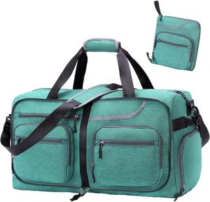 Free Sample Latest Custom Lightweight Durable Travel Duffel Packing Organizer Mens Blank Weekend Bag - Product Image 1