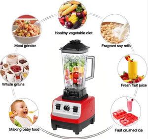 عصارة كهربائية متعددة الوظائف مع كوب مزدوج محضرة طعام منزلية وكسارة ثلج لخلط الفاكهة والخضراوات والثلج - Product Image 4