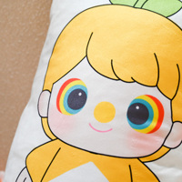 Oreiller en peluche imprimé de dessins animés personnalisables |   Coussin en tissu de haute qualité, doux, OEM/ODM acceptable, design personnalisé