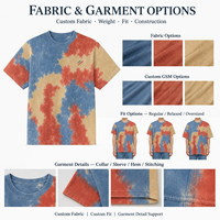 Fabricant de T-shirts Tie-Dye Multicolores à Marque Blanche – 100% Coton, OEM, ODM, Vente en Gros pour Marques de Vêtements