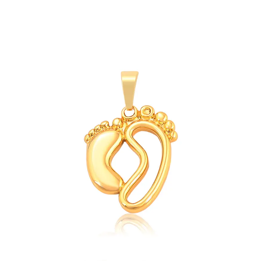 A00896806 xuping jewelry Creative Design Cute Size Footprint Style Luxury Dubai 24k Gold Plated Pendant