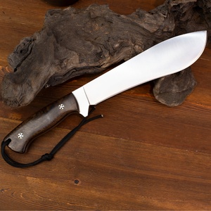 Cuchillo de Bolsillo Táctico Recto de Acero Inoxidable de Alta Calidad con Mango de Madera G10 y Funda de Plástico para Supervivencia al Aire Libre - Product Image 3