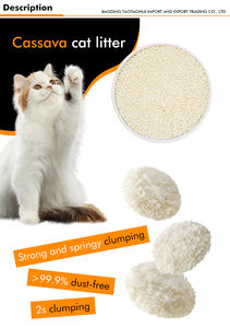 100% naturel à base de plantes biodégradable doux sur les pattes et doux pour les chatons sans additifs chimiques agressifs Litière pour chat Tapioca - Product Image 2